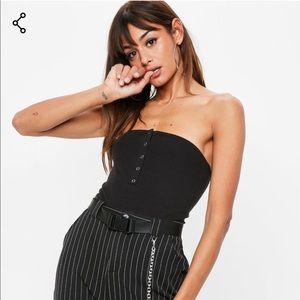 NWT MISSGUIDED BLACK BODYSUIT
